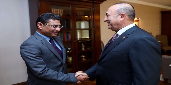 Foreign Minister Çavuşoğlu received Ambassador Faleh Majed Almutairi, Representative of the League of Arab States, 6 June 2017