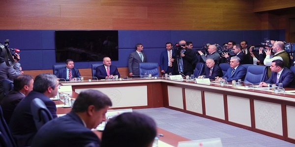 السيد تشاووش أوغلو وزير الخارجية يلقي كلمة أمام لجنة الشؤون الخارجية في مجلس الأمة التركي الكبير 