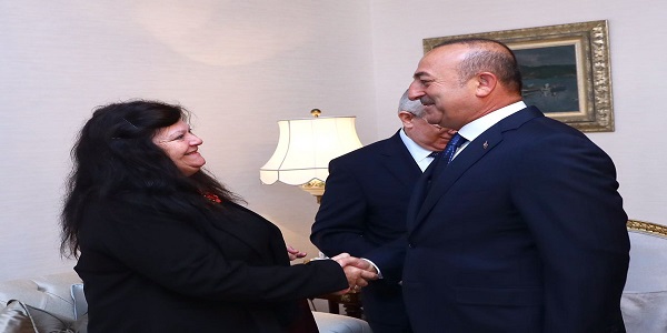 Foreign Minister Mevlüt Çavuşoğlu met with The Parliamentary Assembly of the Council of Europe (PACE) Co-Rapporteur Ingebjorg Godskesen, 18 April 2017