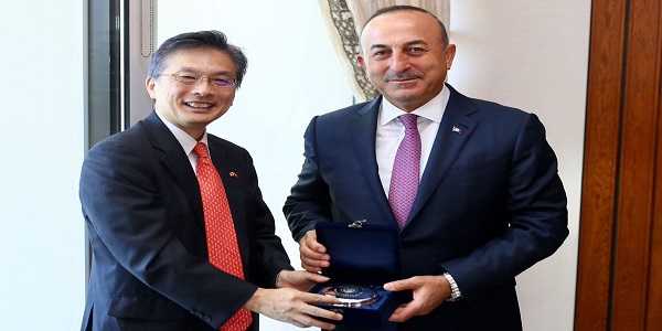 Foreign Minister Mevlüt Çavuşoğlu received Ambassador of Japan, 16 June 2017