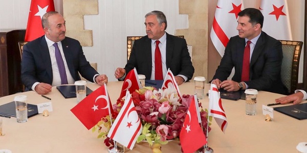 زيارة السيد تشاووش أوغلو وزير الخارجية لجمهورية قبرص الشمالية التركية 
