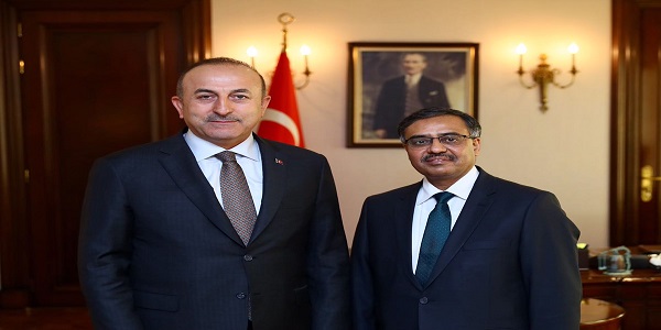 Dışişleri Bakanı Mevlüt Çavuşoğlu’nun Pakistan’ın Ankara Büyükelçisini kabulü, 11 Mayıs 2017