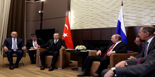 زيارة السيد تشاووش أوغلو وزير الخارجية لروسيا الاتحادية مرافقاً للسيد أردوغان رئيس الجمهورية - 3 أيار/مايو 2017