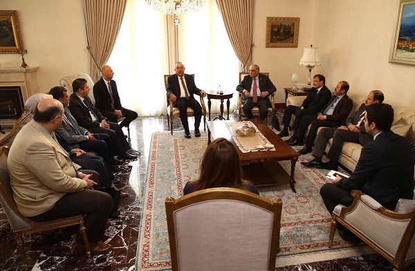 Foreign Minister Mevlüt Çavuşoğlu met with Chairpersons of International Committees of the Grand National Assembly of Turkey
