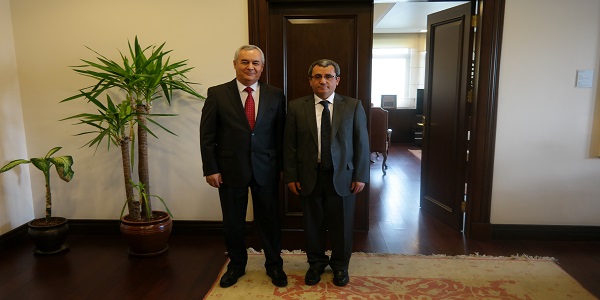Deputy Minister of Foreign Affairs Ambassador Ahmet Yıldız met with Deputy Minister of Foreign Affairs Nizomiddin Zohidi of Tajikistan, 7 April 2017