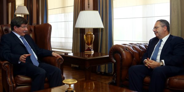 Foreign Minister Davutoğlu receives UNSG Special Representative to Libya, Mitri.