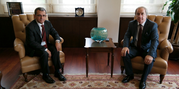 Dışişleri Bakan Yardımcısı Büyükelçi Ahmet Yıldız'ın Makedonya'daki Türk Demokratik Partisi Genel Başkanı ve beraberindeki heyeti kabulü