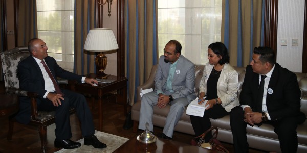 Dışişleri Bakanı Çavuşoğlu Avrupa Rohingya Konseyi delegasyonunu kabul etti.