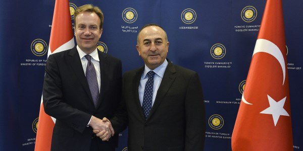S.E.M. Børge  Brende, Ministre des Affaires étrangères du Royaume de Norvège est en Turquie