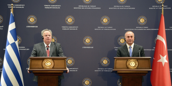 Foreign Minister Çavuşoğlu met with Greek Foreign Minister Kotzias