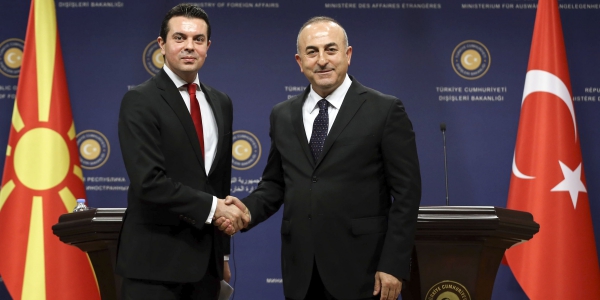 S.E.M. Poposki, Ministre des Affaires étrangères de la Macédoine est en Turquie.