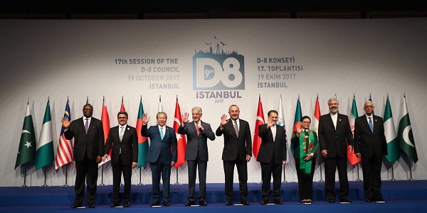 انعقاد الاجتماع السابع عشر لمجلس الدول الثمانية النامية في إسطنبول، 19 تشرين الأول/أكتوبر 2017