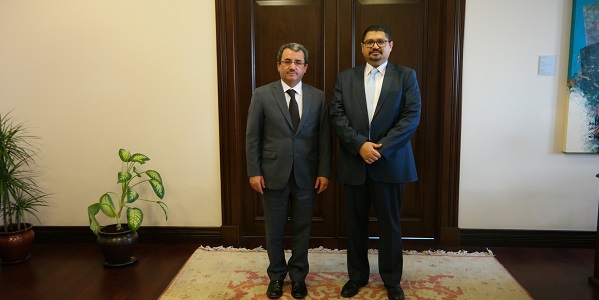 Le Vice-Ministre des Affaires Étrangères, l’Ambassadeur Ahmet Yıldız a reçu l’Ambassadeur du Soudan, 29 janvier 2018