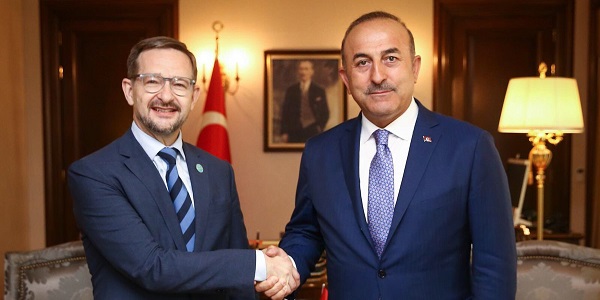 Foreign Minister Mevlüt Çavuşoğlu met with OSCE Secretary General Thomas Greminger, 9 July 2018