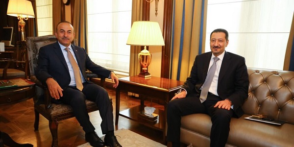 لقاء السيد تشاووش أوغلو وزير الخارجية مع سفير المملكة العربية السعودية لدى أنقرة، 28 حزيران/يونيو 2018