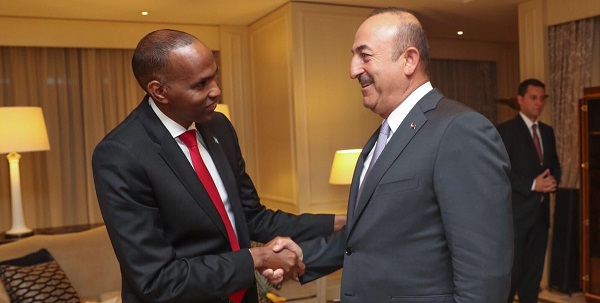 Dışişleri Bakanı Çavuşoğlu Somali Başbakanı Hasan Ali Kayre ile görüştü, 26 Ekim 2017