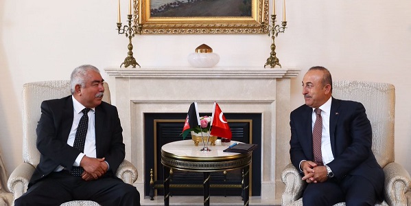 لقاء السيد تشاووش أوغلو وزير الخارجية مع السيد رشيد دستم النائب الأول للرئيس الأفغاني - 13 تموز/يوليو 2017