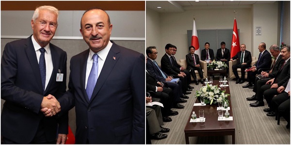 Foreign Minister Mevlüt Çavuşoğlu is visiting the US to attend the 73rd Session of the UN General Assembly, 24 September 2018
