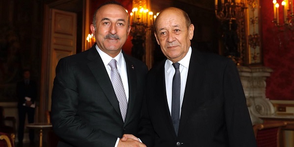 La visite du ministre des Affaires étrangères, Mevlüt Çavuşoğlu, en France, 30 septembre 2018