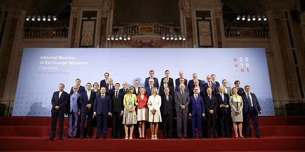 Foreign Minister Mevlüt Çavuşoğlu visited Vienna to attend the Gymnich Meetings, 30-31 August 2018