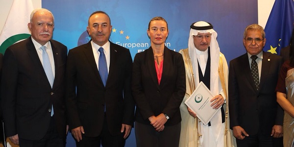 Foreign Minister Mevlüt Çavuşoğlu attended Organisation of Islamic Cooperation-EU Meeting held in Brussels, 27 April 2018