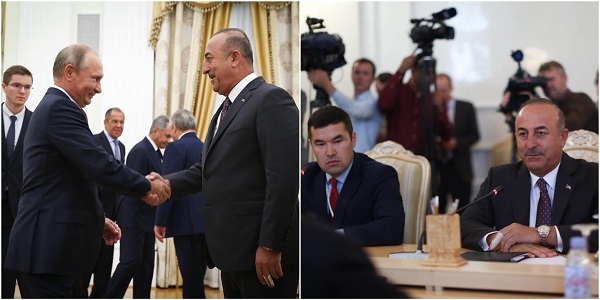 Le Ministre des Affaires étrangères, Mevlüt Çavuşoğlu, s'est rendu en Fédération de Russie, 23-25 août 2018