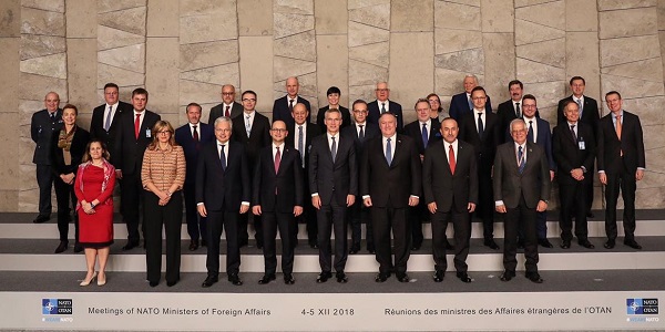 Foreign Minister Mevlüt Çavuşoğlu visited Brussels to attend the NATO Foreign Ministers Meeting, 4-5 December 2018