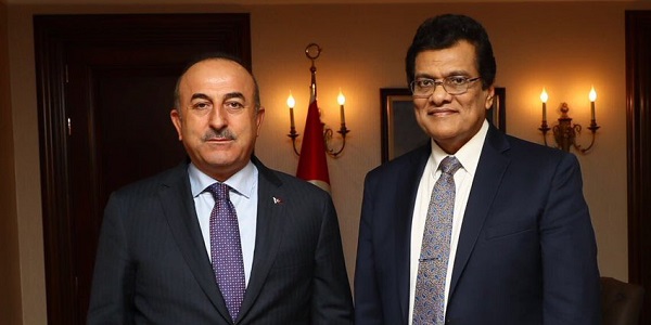 Foreign Minister Mevlüt Çavuşoğlu received Director General of Arakan Rohingya Union, 24 November 2017
