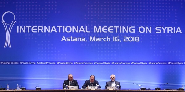 Foreign Minister Mevlüt Çavuşoğlu visited Astana, 15-16 March 2018