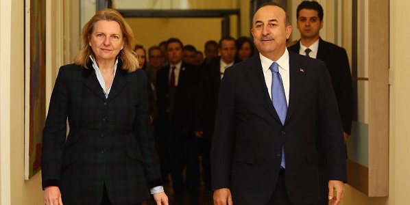 Foreign Minister Mevlüt Çavuşoğlu visited Austria, 7-8 March 2018