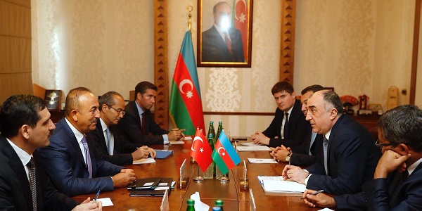 Foreign Minister Mevlüt Çavuşoğlu visited Azerbaijan, 24 July 2018