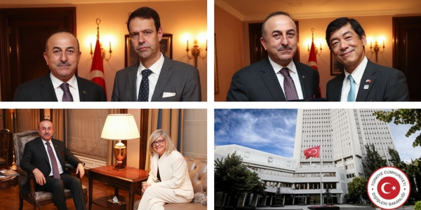 Dışişleri Bakanı Mevlüt Çavuşoğlu’nun İsviçre, Japonya ve Portekiz’in Ankara Büyükelçilerini kabulü, 18 Aralık 2017