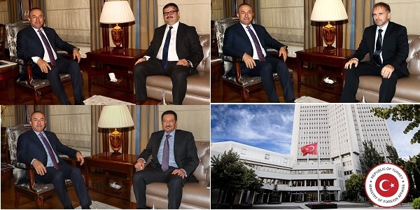 Le Ministre des Affaires étrangères Mevlüt Çavuşoğlu a reçu les Ambassadeurs d'Azerbaïdjan, de Bosnie-Herzégovine et d'Arabie saoudite à Ankara, le 17 novembre 2017
