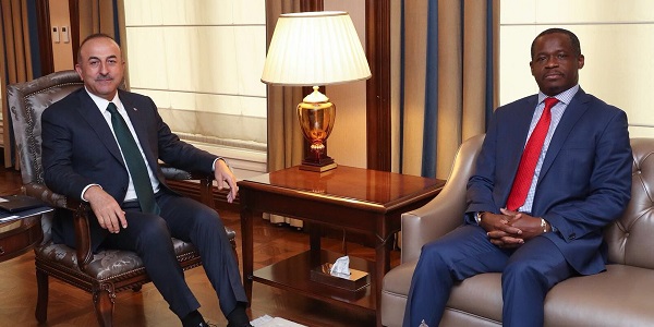Foreign Minister Mevlüt Çavuşoğlu met with Ambassador of Gabon in Ankara, 7 May 2018
