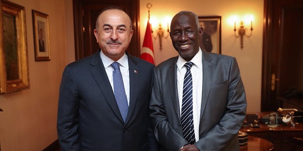 Foreign Minister Mevlüt Çavuşoğlu met with Ambassador of Gambia in Ankara, 9 May 2018