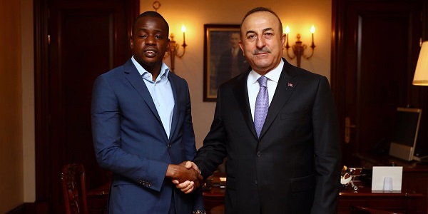 Le Ministre des Affaires étrangères, Mevlüt Çavuşoğlu, a rencontré le Représentant spécial du Président de la Guinée-Bissau, 28 mars 2018