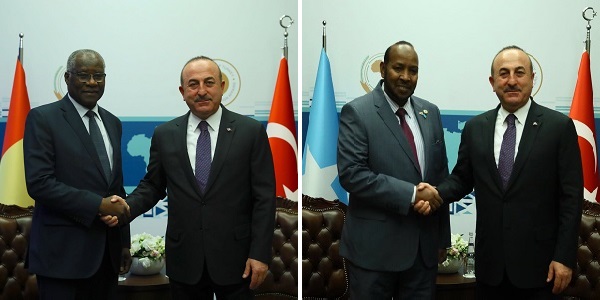 Le Ministre des Affaires étrangères Mevlut Çavuşoğlu s’est réuni avec  le Ministre des Affaires étrangères de la République de Guinée et le Ministre d'État au Ministère des Affaires étrangères de la Somalie, 11 février 2018