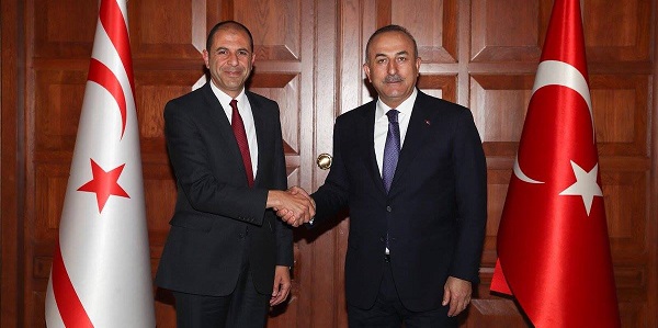 Foreign Minister Mevlüt Çavuşoğlu met with Deputy Prime Minister and Minister of Foreign Affairs of Turkish Republic of Northern Cyprus, 20 March 2018