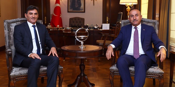 Foreign Minister Mevlüt Çavuşoğlu met with Mahir Yağcılar, Minister of Public Administration and Chairman of Kosovo Democratic Turkish Party, 16 August 2017