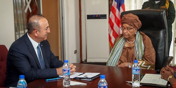 زيارة السيد تشاووش أوغلو وزير الخارجية لليبيريا - 11 تموز/يوليو 2017