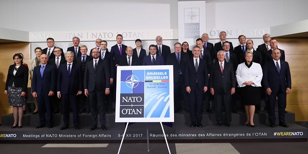 La visite du Ministre des affaires étrangères Mevlüt Çavuşoğlu en Belgique pour participer à la Réunion des Ministres des Affaires étrangères de l'OTAN, les 5-6 décembre 2017