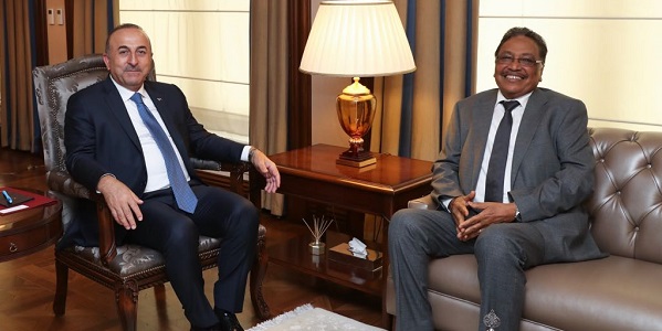 Foreign Minister Mevlüt Çavuşoğlu received Ambassador of Sudan, 26 July 2017
