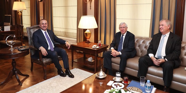 Dışişleri Bakanı Mevlüt Çavuşoğlu’nun Türk-İngiliz Tatlıdil Forumu eşbaşkanlarıyla görüşmesi, 21 Şubat 2018