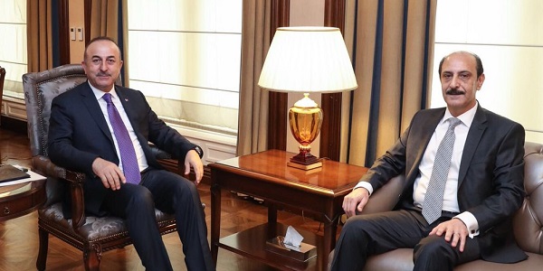Le Ministre des Affaires étrangères Mevlüt Çavuşoğlu a rencontré l'Ambassadeur de Jordanie à Ankara, 2 avril 2018