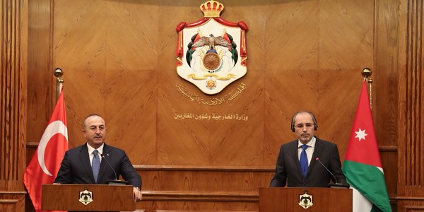 زيارة السيد تشاووش أوغلو وزير الخارجية للأردن، 18-19 شباط/فبراير 2018