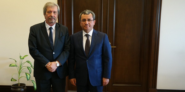 لقاء السفير أحمد يلدز معاون وزير الخارجية مع السفير الأرجنتيني لدى أنقرة، 27 آذار/مارس 2018 