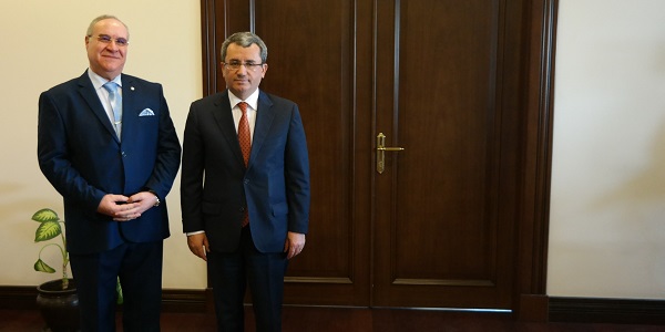 Le Vice-Ministre des Affaires étrangères, l'Ambassadeur Ahmet Yıldız, a reçu l'Ambassadeur de Tunisie, 19 mars 2018 