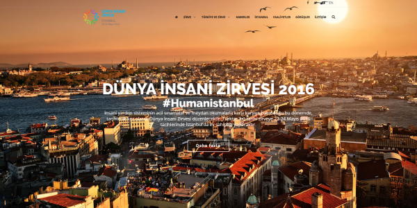 Dünya İnsani Zirvesi 23-24 Mayıs 2016 tarihlerinde İstanbul’da gerçekleştirilecektir.