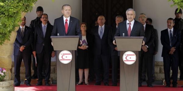 Foreign Minister Çavuşoğlu paid a visit to TRNC to accompany President Erdoğan