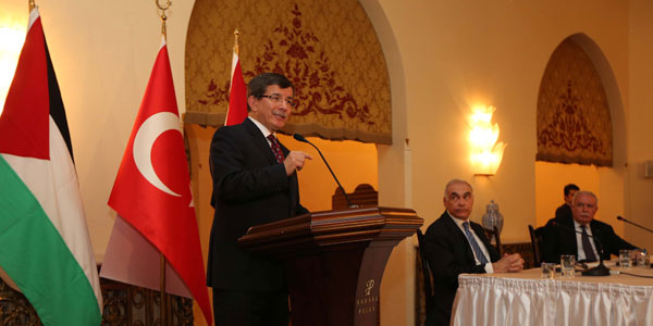 Dışişleri Bakanı Davutoğlu ''Filistin devleti tarafından alınacak her karar Türk halkı ve hükümeti tarafından desteklenecektir''